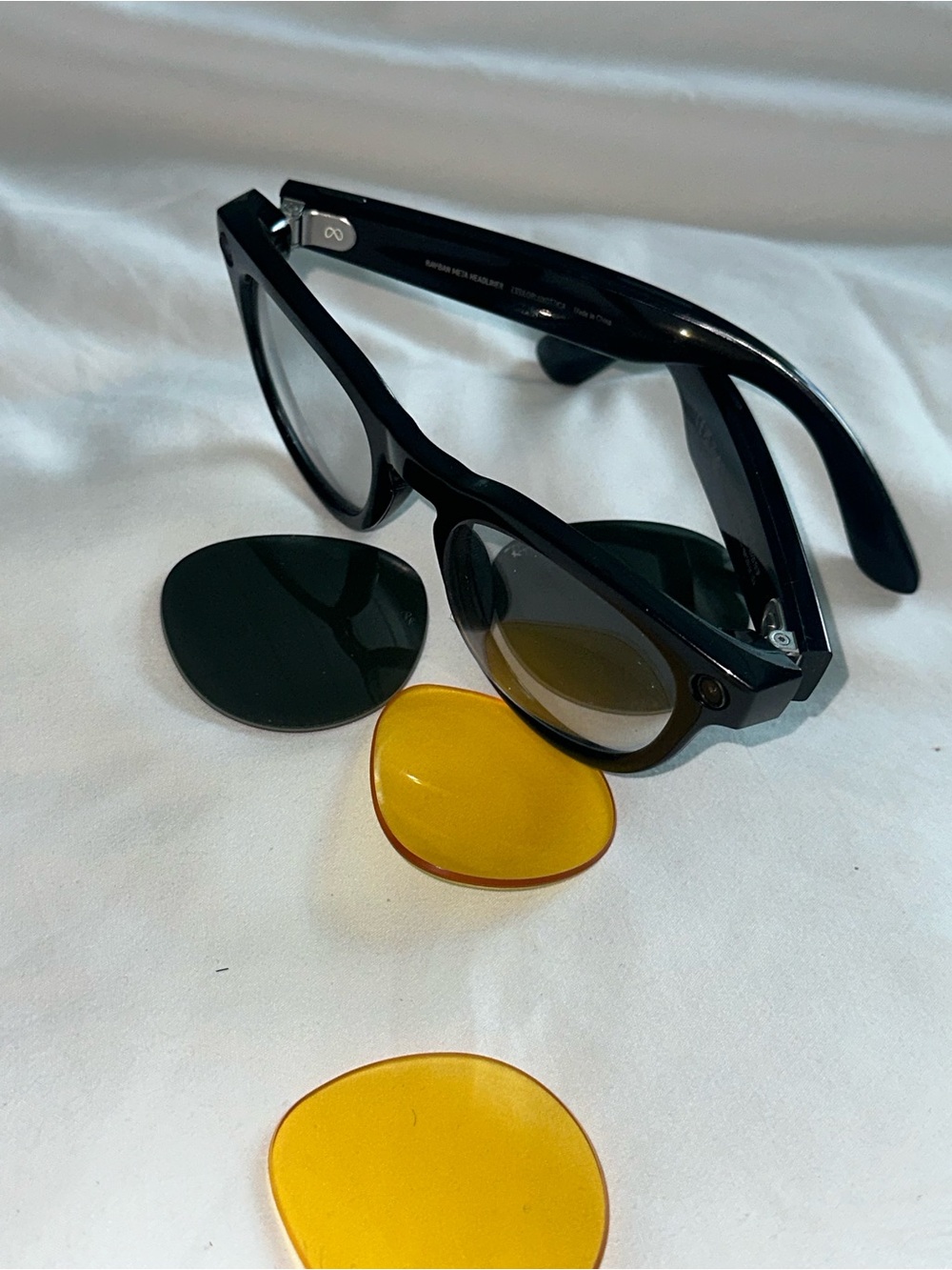 RayBan P Meta Headliner Gen 1 with pair of aftermarket replacement lenses. - Picture 6 of 13